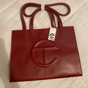 Telfar Medium Oxblood Tote